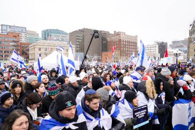 4 December 2023 - Ottawa, Canada: The Solidarity Rally For The Hostages, in support of Israel in war conflict with Hamas in Gaza