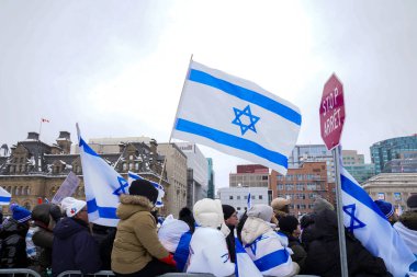 4 December 2023 - Ottawa, Canada: The Solidarity Rally For The Hostages, in support of Israel in war conflict with Hamas in Gaza