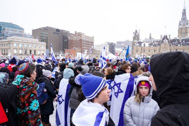 4 December 2023 - Ottawa, Canada: The Solidarity Rally For The Hostages, in support of Israel in war conflict with Hamas in Gaza