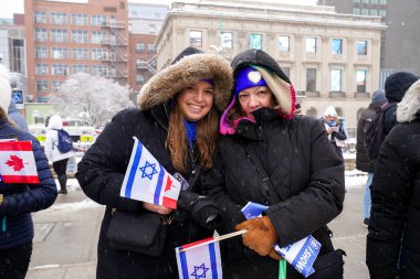 4 December 2023 - Ottawa, Canada: The Solidarity Rally For The Hostages, in support of Israel in war conflict with Hamas in Gaza