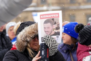 4 December 2023 - Ottawa, Canada: The Solidarity Rally For The Hostages, in support of Israel in war conflict with Hamas in Gaza