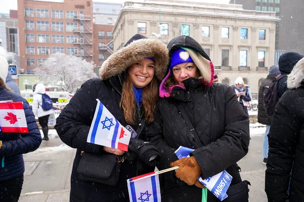 December 2023 Ottawa Canada Solidarity Rally Hostages Support Israel War — Foto Stock