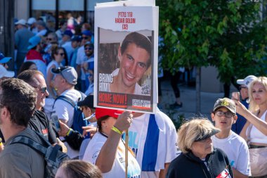 Toronto, Kanada - 9 Haziran 2024: UJA (Birleşik Yahudi Temyiz) İsrail için yürüyüş Toronto etkinliği 