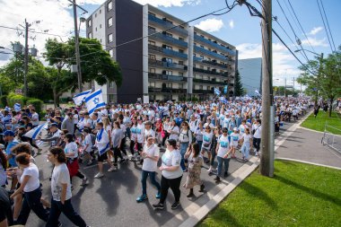 Toronto, Canada - June 9, 2024: UJA (United Jewish Appeal) Walk for Israel Toronto event  clipart