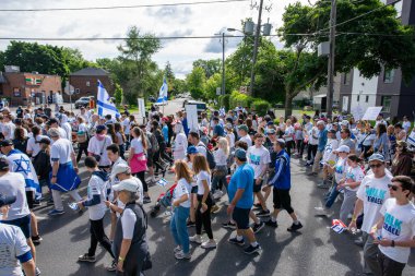 Toronto, Canada - June 9, 2024: UJA (United Jewish Appeal) Walk for Israel Toronto event  clipart