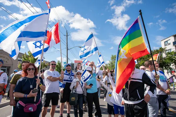 stock image Toronto, Canada - June 9, 2024: UJA (United Jewish Appeal) Walk for Israel Toronto event 