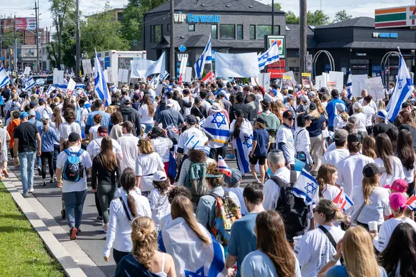 stock image Toronto, Canada - June 9, 2024: UJA (United Jewish Appeal) Walk for Israel Toronto event 