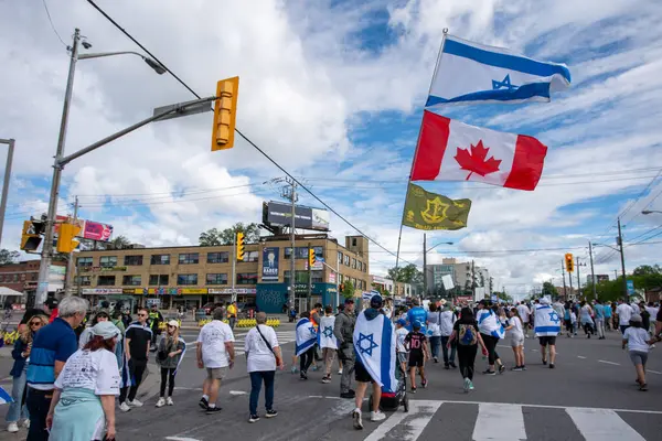 stock image Toronto, Canada - June 9, 2024: UJA (United Jewish Appeal) Walk for Israel Toronto event 