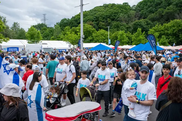 stock image Toronto, Canada - June 9, 2024: UJA (United Jewish Appeal) Walk for Israel Toronto event 