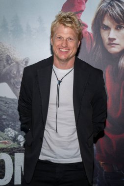 Toronto, Kanada - 31 Ağustos 2024: Adam MacDonald Scotiabank Tiyatrosu 'ndaki Out Come The Wolves gösterimine katıldı