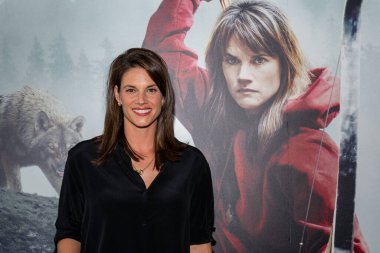 Toronto, Canada - 31 August, 2024: Missy Peregrym attends the Out Come The Wolves screening at Scotiabank Theatre clipart