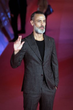 ROME, ITALY - 22 Ekim 2022: Raz Degan, 17. Roma Roma Film Festivali sırasında Parco Della Musica 'da 