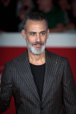 ROME, ITALY - 22 Ekim 2022: Raz Degan, 17. Roma Roma Film Festivali sırasında Parco Della Musica 'da 