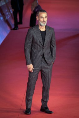 ROME, ITALY - 22 Ekim 2022: Raz Degan, 17. Roma Roma Film Festivali sırasında Parco Della Musica 'da 