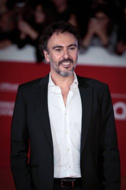 ROME, ITALY - 22 Ekim 2022: Yönetmen Alessandro Aronadio, 17. Roma Roma Film Festivali sırasında Auditorium Parco Della Musica 'da 