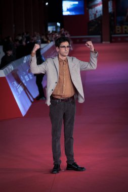 Roma, İtalya - 22 Ekim 2022: Valerio Lundini 17. Roma Film Festivali 'nde 