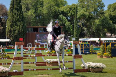 Roma, İtalya. 27 Mayıs 2023. Giacomo Casadei (ITA) 90 CSIO ROMA 2023, CSIO5 Uluslar Kupası - 1.55m - 110.000 EUR - LORO PIANA TROPHY, Roma, İtalya Piazza di Siena 'da.