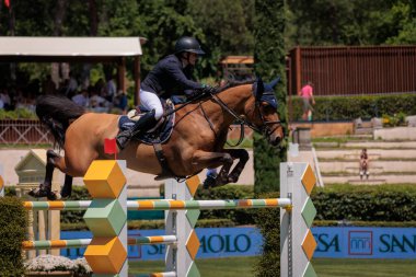 Roma, İtalya. 27 Mayıs 2023. Jodie Hall Mcateer (GBR) 90 CSIO ROMA 2023, CSIO5 Uluslar Kupası - 1.55m - 110.000 EUR - LORO PIANA TROPHY, Roma Piazza di Siena, İtalya.