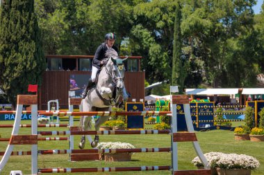 Roma, İtalya. 27 Mayıs 2023. Fabio Brotto (ITA) 90 CSIO ROMA 2023, CSIO5 Uluslar Kupası - 1.55m - 110.000 EUR - LORO PIANA TROPHY, Roma, İtalya Piazza di Siena 'da.