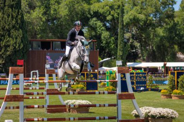 Roma, İtalya. 27 Mayıs 2023. Fabio Brotto (ITA) 90 CSIO ROMA 2023, CSIO5 Uluslar Kupası - 1.55m - 110.000 EUR - LORO PIANA TROPHY, Roma, İtalya Piazza di Siena 'da.