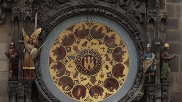 Prague Tchéquie Juillet 2023 Prague Horloge Astronomique Monument Scientifique Période — Video