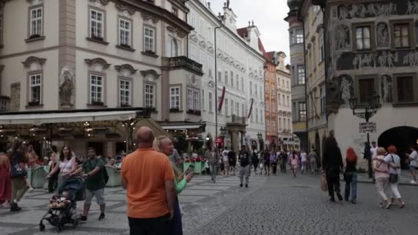 Prague Czech Republic July 2023 Old Town Square Oldest Most — стоковое видео