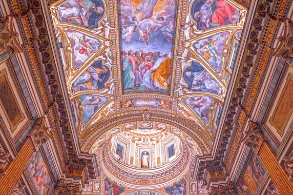 Interior Iglesia Barroca Santa Maria Monti Centro Histórico Roma Italia — Foto de Stock