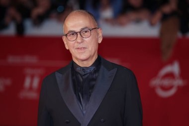 Roma, İtalya - 22 Ekim 2023: Ferzan Özpetek, Oditoryum Parco della Musica 'daki 2023 Roma Film Festivali' nde kırmızı halıya katıldı..