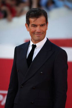 Roma, İtalya - 22 Ekim 2023: Marco Bonini, Parco della Musica Konser Salonu 'ndaki 2023 Roma Film Festivali' nde kırmızı halıya katıldı..