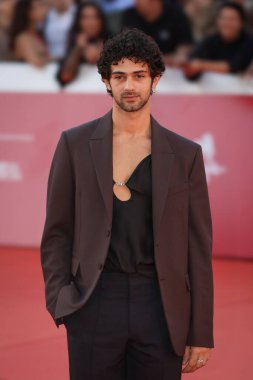 Roma, İtalya - 22 Ekim 2023: Massimiliano Caiazzo, Parco della Musica Konser Salonu 'ndaki 2023 Roma Film Festivali' nde kırmızı halıya katıldı..