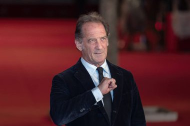 Roma, İtalya - 25 Ekim: Vincent Lindon 18. Roma Film Festivali sırasında Oditoryum Parco Della Musica 'da kırmızı halıya katıldı.