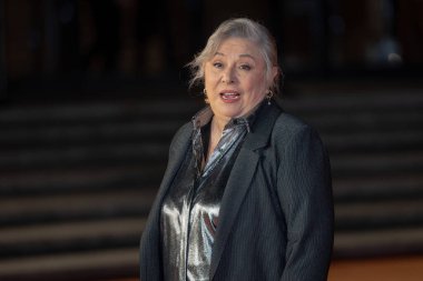 Roma, İtalya - 29 Ekim 2023: Paola Sotgiu, Parco Della Musica Konser Salonu 'ndaki 18. Roma Film Festivali sırasında SuburraEterna filmi için kırmızı halıya katıldı.