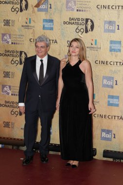 Roma, İtalya - 3 Mayıs 2024: Mario Martone, İtalya 'daki Cinecitta Stüdyoları' nda düzenlenen David di Donatello 2024 ödül törenine katıldı..