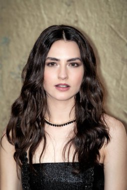 Roma, İtalya - 3 Mayıs 2024: İtalyan aktris Romana Maggiora Vergano, İtalya 'nın başkenti Roma' da düzenlenen David di Donatello 2024 ödül törenine katıldı..