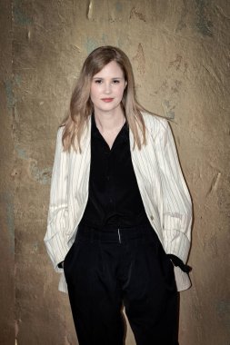 Roma, İtalya - 3 Mayıs 2024: Justine Triet, Roma, İtalya 'da düzenlenen David di Donatello ödül törenine katıldı..