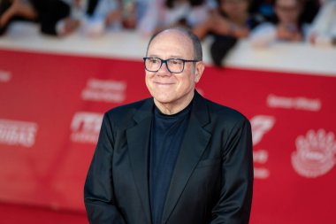 Roma, İtalya - 16 Ekim 2024: Carlo Verdone, Parco Della Musica Konser Salonu 'ndaki 19. Roma Film Festivali sırasında 