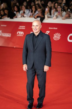 Roma, İtalya - 16 Ekim 2024: Luca Zingaretti, Parco Della Musica Konser Salonu 'ndaki 19. Roma Film Festivali sırasında 