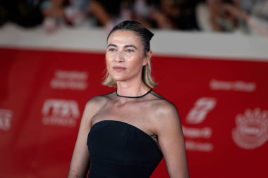 Roma, İtalya - 16 Ekim 2024: Anna Foglietta, Parco Della Musica Konser Salonu 'ndaki 19. Roma Film Festivali sırasında 