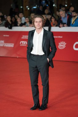 Roma, İtalya - 18 Ekim 2024: Michele Ragno 18 Ekim 2024 'te İtalya' nın başkenti Roma 'da düzenlenen 19. Roma Film Festivali sırasında 