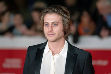 Roma, İtalya - 18 Ekim 2024: Michele Ragno 18 Ekim 2024 'te İtalya' nın başkenti Roma 'da düzenlenen 19. Roma Film Festivali sırasında 