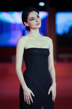 Roma, İtalya - 22 Ekim: Tecla Insolia, 19. Roma Film Festivali sırasında Auditorium Parco della Musica 'daki 