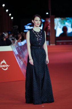 Roma, İtalya - 22 Ekim: Carlotta Gamba, 19. Roma Film Festivali sırasında Auditorium Parco della Musica 'da 