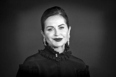 Roma, İtalya - 26 Ekim: Chantal Sciuto, 19. Roma Film Festivali sırasında Oditoryum Parco Della Musica 'da kırmızı halıya katıldı.