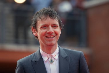 Roma, İtalya - 26 Ekim 2024: Antoine Reinartz, 19. Roma Uluslararası Film Festivali sırasında Auditorium Parco della Musica 'da kırmızı halıya katıldı.
