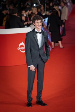 Roma, İtalya - 26 Ekim 2024: Biagio Venditti, 19. Roma Uluslararası Film Festivali sırasında Auditorium Parco della Musica 'da kırmızı halıya katıldı.