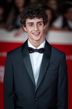 Roma, İtalya - 26 Ekim 2024: Biagio Venditti, 19. Roma Uluslararası Film Festivali sırasında Auditorium Parco della Musica 'da kırmızı halıya katıldı.