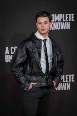 Roma, İtalya - 17 Ocak 2025: İtalyan aktör ve balerin Christian Roberto, James Mangold 'un yönettiği 