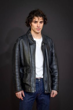 Roma, İtalya - 17 Ocak 2025: İtalyan aktör Damiano Gavino, James Mangold 'un yönettiği 