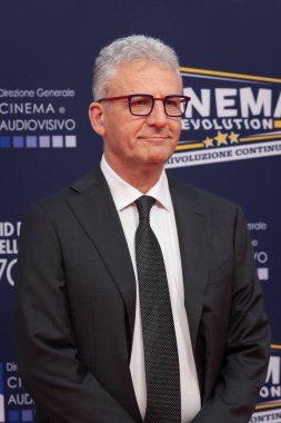 Roma, İtalya - 7 Mayıs 2025: Massimiliano Smeriglio, Cinecitta Stüdyoları 'nda 70..