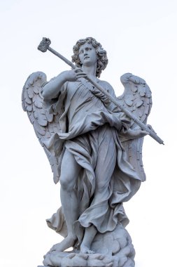 Roma, İtalya 'daki Ponte Sant' Angelo 'da bulunan bir meleğin mermer heykeli. Melek, İsa 'ya işkence sırasında içmesi için verdiği sirkeye batırılmış süngeri sergiliyor..